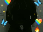 Shy and horny : your cute student touching herself at the bathroom until cum 💦💙😈