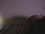 Сижу на лице у мужа, не даю ему кончить, но сама получаю сильнейший оргазм 16/16