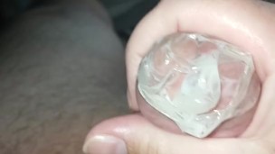 CONDOM Jack Off with Days Old CUMM