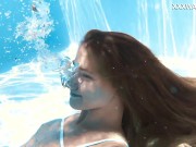 Russian babe has a natural talent for swimming pool modelling 6/16