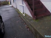 Public Agent Brunette hottie lends him her pussy when the sex dummy is not good enough 2/16