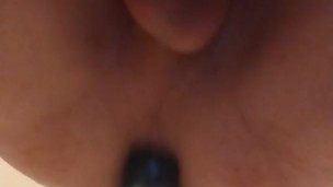Gay dildo dripping precum