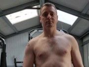 LongJohn0Hara walkinga round the gym with his cock out 16/16