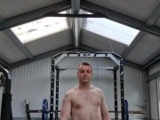 LongJohn0Hara walkinga round the gym with his cock out 8/16