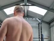 LongJohn0Hara walkinga round the gym with his cock out 9/16