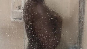 While I take a shower to fuck, look at my big black ass