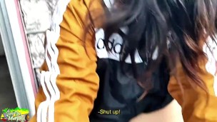 FOLLANDO CON MI HERMANASTRA en el balcón, les damos un gran SHOW a los VECINOS del edificio.