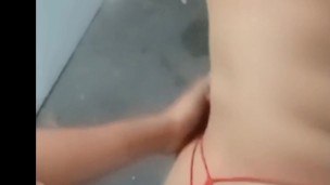 Cogiendo a rica culona en la cocina. ( Big ass, milf, blowjob, ganbang, orgasmo)