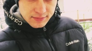 Twink boy masturbating