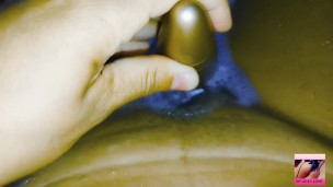 En la bañera probando otro juguete , muy rico!!