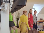 DYKE4K. Foursome with a Twist with Carolina Sun, Lina Leps 2/16