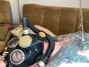 BDSM nipple play. Dominatrix Nika plays with slave nipples 11/16