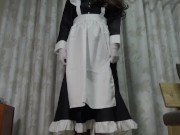 ≪短編シリーズ≫プレゼントのロングメイド服でディルドオナニー 11/16