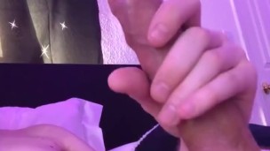 Big white cock cumming