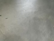 Pamela Croft pregnant busty MILF warming up in public parking spain