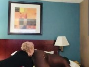 Eating ass like she’s at Golden Corral buffet! Special menu! 🤯😎🌭🍔🍆 2/16