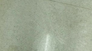 Naughty piss all over public laundry room