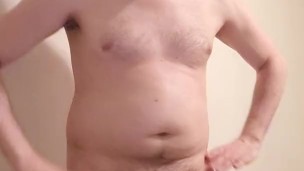 Bi Guy XXX Jerks His Cock! Shows Off His Hot Fit Body Naked!