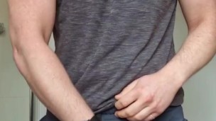 Gym kit bulge verbal lad