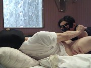 無修正（年の差カップル)生々しく美味しそうに夢中でしゃぶる濃厚フェラは最高級！！背面騎乗位で腰振るの大好き♡ 7/16