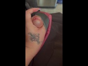 Freaky GF Tries Not To Get Caught Spontaneous Handjob At Family Easter