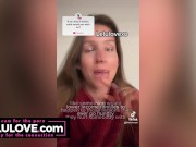 Babe trying on jeans, taking cumshot facial, behind porn scenes bloopers, earholes closeup, after sex fun - Lelu Love 6/16