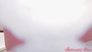Hot Babe has a Huge Squirt in front of Camera/ She did a mess