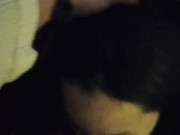 Perfect blowjob by sexy wife