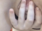 using toys to make my tight pussy cum - dildo fuck and vibrator squirt compilation 14/16