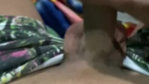Twink with tattoos strocking big cock and precum