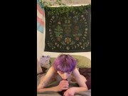 Sucking big demon dildo 12/16