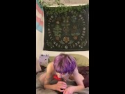 Sucking big demon dildo 3/16