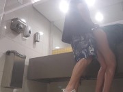 Cheating with my ex wife in public bathroom while my new wife is shopping 13/16