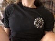 Waking up hot roommate until she cums hard on dick - POV 7/16