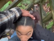 A walk in the park somehow turned to getting my throat fucked 15/16