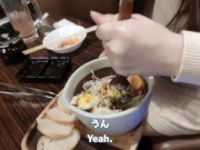 (ENG SUB)焼肉デートに行ってから満喫で声を抑えながらエッチして大興奮(日本人/Japanese/Amateur/個人撮影/야키니쿠 데이트 후 만화방에서 섹스를 하는 일본인 커플) 6/16