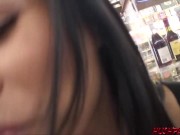 Horny Latina Alexis Gets More Than a Public Mouthful 2/16