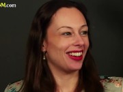 CFNM busty MILFS sucking guy in group 3/16