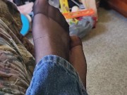 Pantyhosed feet