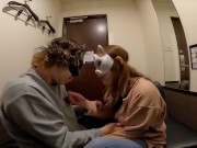 旦那と来た漫喫に不倫男がきた。部屋に呼び出されて興奮して自ら腰を振る人妻 3/16