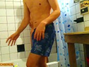 Tremendous big ass Latina stepdaughter is fucked and filmed by her stepdad in the shower, real video