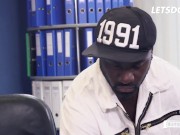 German Secretary Manu Magnum Receives Deep Pussy Drilling From Black Penis - LETSDOEIT 3/16