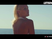 Hungarian Beauty Cecilia Scott Sucks A Fat Cock In Front Of The Sea - LETSDOEIT 1/16