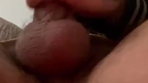 Stroking cock