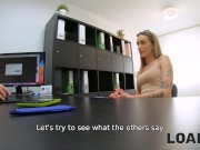 LOAN4K. Girl with sensual body has sex with the obligee on his desk 4/16