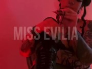 Tying and rubbing my pleaser boots (PVC ASMR) 7/16