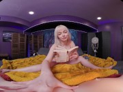 Naturally busty blonde plays with her sex toys in virtual reality 4/16