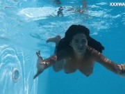 Sensational Venezuelan Goddess in Bare and Bold Poolside Swim Session 4/16