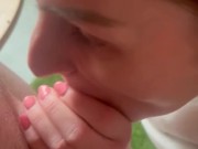 I cum in her mouth during her cigarette break 4/16