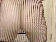 showing off my body and dancing in fishnet bodystockings 14/16